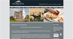 Desktop Screenshot of lochshielhotel.com