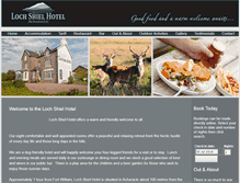 Tablet Screenshot of lochshielhotel.com